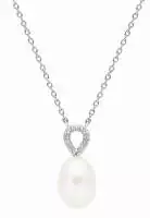 Elegante Silberkette mit Perle